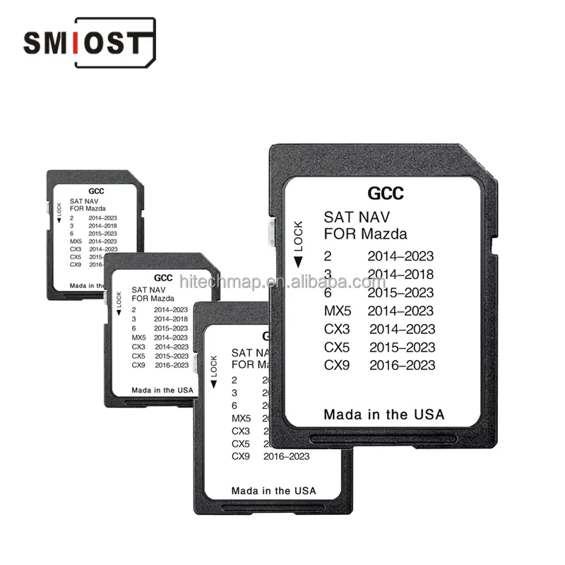 SMIOST para Mazda CX5 CX9 2023 Personalizado CID SD Navig Car Android CID Navigation Card GPS África Médio Oriente