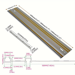 Multiusos profesional con herramientas de carpintería deslizantes, cortadora eléctrica de madera, sierra Circular de pista cortada y riel de guía - Product Image 5