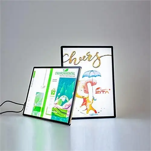 A1 A2 A3 A4 50*70 BIS LED bingkai foto untuk tanda LED Menu kotak lampu iklan