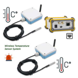 Precisión y control de temperatura Sala de uso Sensor de temperatura impermeable Sensor de temperatura inalámbrico de 2 canales - Product Image 1