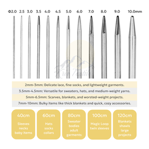 Thông tư Crochet móc loạt công cụ đan cho chế biến dệt may - Product Image 2