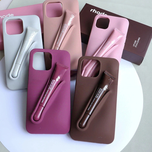 <strong>Rhode</strong> Lip Gloss Inspired Silicone Phone Case Stylish Protective Design for Phone 16pro <strong>max</strong> 15 14 13 Support Custom Logo Colors