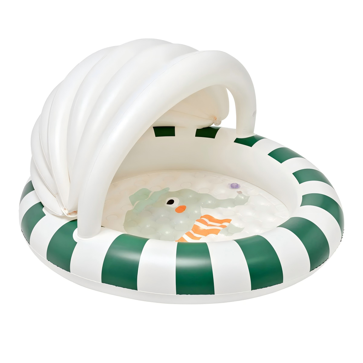 Vintage Green and White Stripes