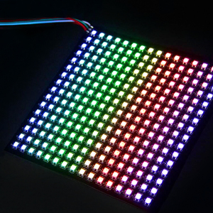 Высококачественный WS2812B светодиодный матричный модуль панели 8x8 8x32 16x16 rgb 2812 2812B Гибкая Пиксельная панель 5 В ws2812 светодиодная матрица 16x16