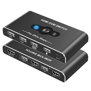 Hdmi 2.0 KVM交换机共享1个显示器4K 60Hz 4 USB用于个人电脑切换器4k hdmi Usb Kvm交换机 - Product Image 1