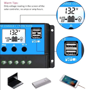 12V 24V 10a 20a 30a 40a 50a 60a Pwm Solar laderegler mit LCD-Display Dual-USB-Ausgang