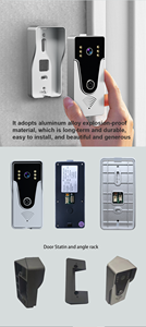 Alta calidad de lujo hogar multi habitación multifunción 4 con cable inter teléfono sistema de intercomunicación de seguridad dos monitores videoportero - Product Image 5