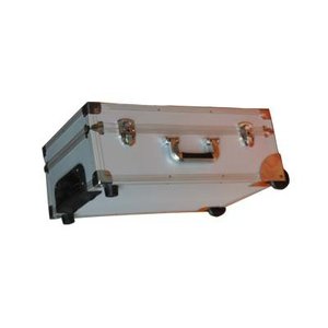 移动式商务箱铝制手提箱带锁滚动轮式便携式文件箱 - Product Image 6