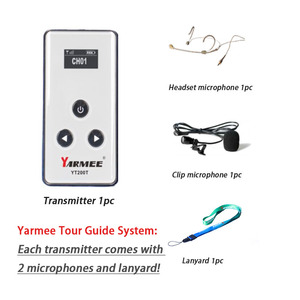 Yarmee sistema di guida turistica digitale professionale Wireless Mini Bus Audio guida turistica lunga durata interpretazione simultanea - Product Image 4