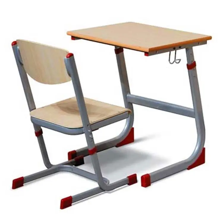 Hot sales cheap school furniture student classroom single desk and chair