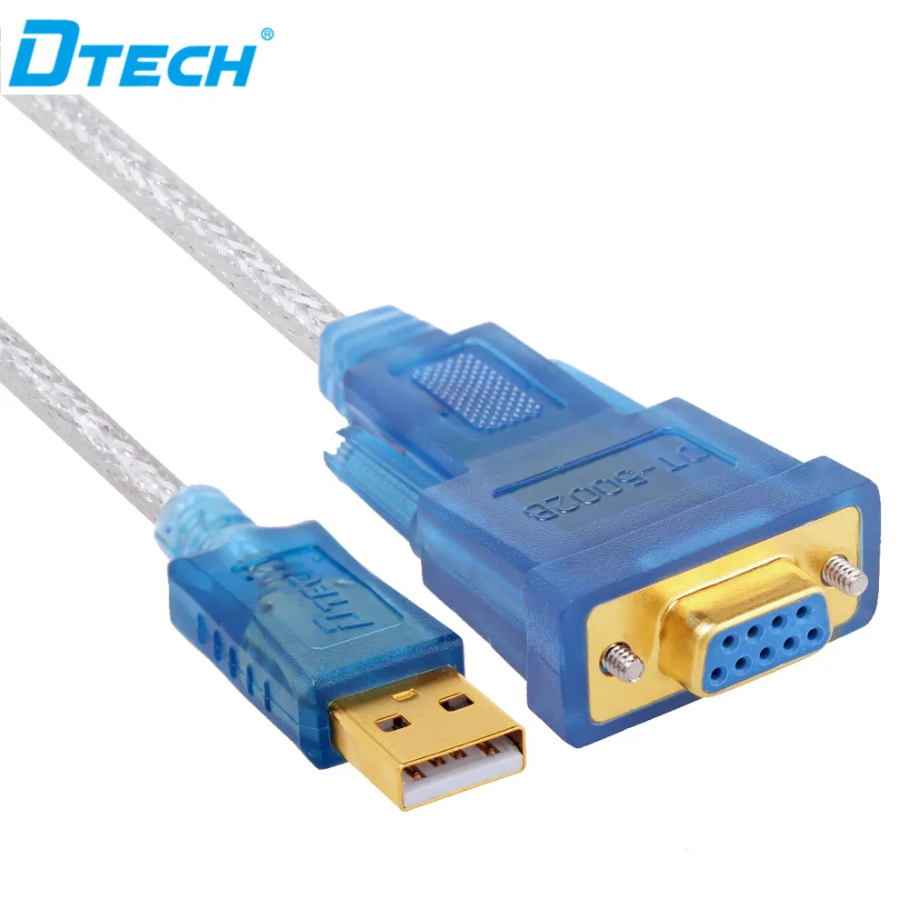 DETECH HD 신호 전송 어댑터 케이블 USB 여성 DB9 직렬 포트 1.8M 6 피트