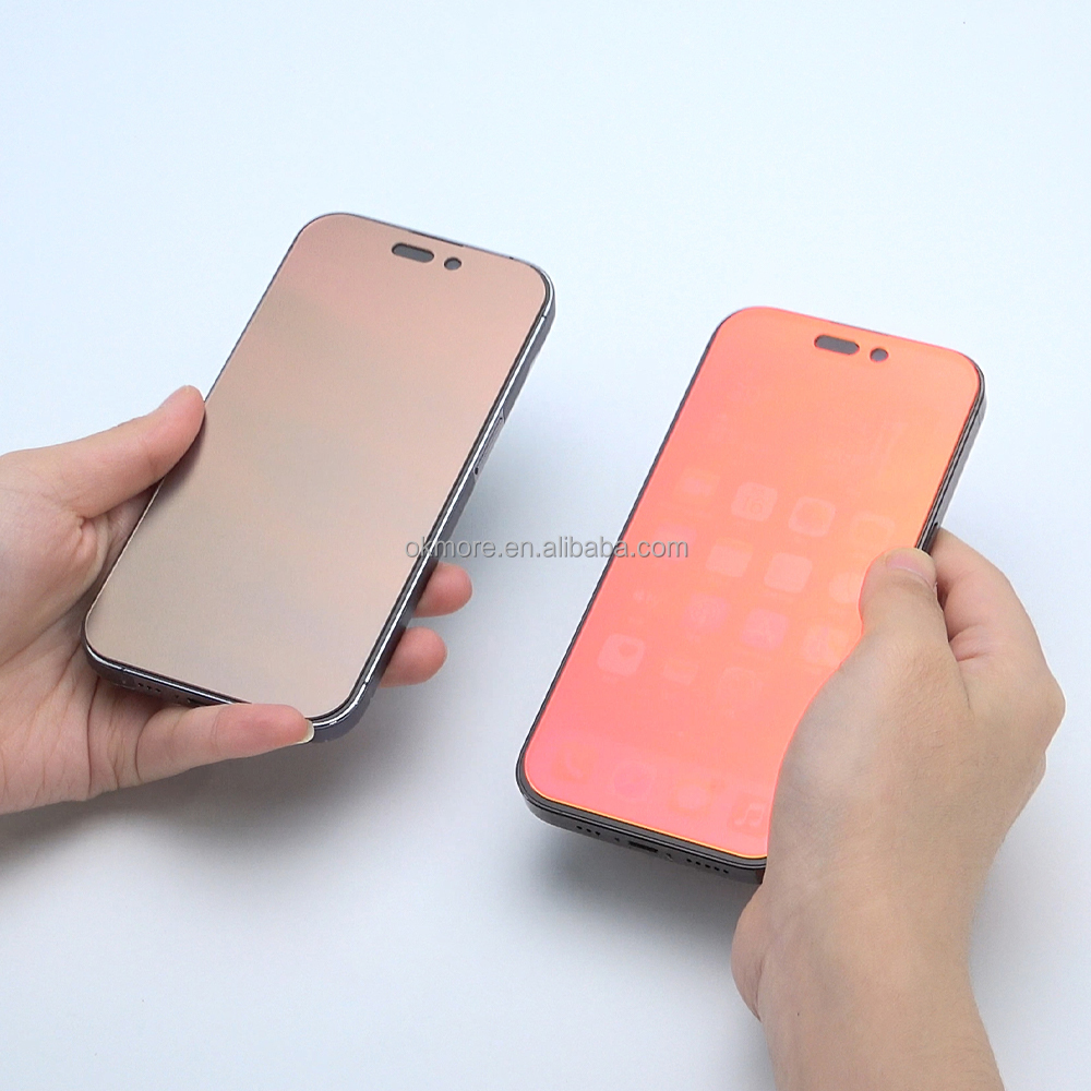 Metallic red colorful - matte + anti-peeping