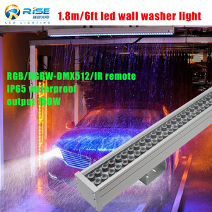 洗車<span class=keywords><strong>1800mm</strong></span>アルミニウム<span class=keywords><strong>IP65</strong></span> RGBWDMX512制御防水110V/220V屋外使用洗車ショップLEDウォールウォッシャーライト