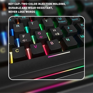 Hot Sales Mini teclado sem fio com fio Teclado Mecânico RGB <span class=keywords><strong>Light</strong></span> <span class=keywords><strong>Up</strong></span> Backlit Backlight LED PC <span class=keywords><strong>Computer</strong></span> Game Gaming <span class=keywords><strong>Keyboard</strong></span>