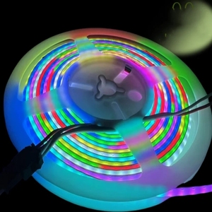 5V แถบไฟ LED WS2812B สำหรับงานฝีมือการตกแต่ง DIY 160LED นักเล่นเกม/M แอดเดรสได้5มม. SPI Pixel RGB RGB-IC LED สีฝัน - Product Image 5