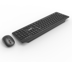 OEM de fábrica ergonómico 108 teclas teclado inalámbrico de oficina y ratón combinado nuevo estilo de membrana para aplicaciones de escritorio - Product Image 1