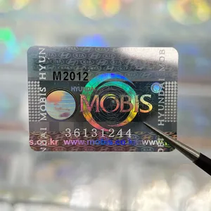 Yikoカスタム偽造防止ホログラムステッカー本物のセキュリティシーケンスコードと特別なボイドロゴラベル付きのフローティングパターン。 - Product Image 2