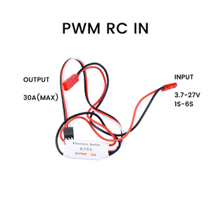20A interruttore elettronico a telecomando ad alta corrente 3-30V modello aereo protezione impianti RC Drone pompa acqua controllo segnale PWM - Product Image 5