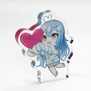 Không có moq tùy chỉnh dày 8 mm <span class=keywords><strong>Acrylic</strong></span> Standee Anime nhân vật <span class=keywords><strong>Acrylic</strong></span> khối CNC cắt hai mặt in dày <span class=keywords><strong>Acrylic</strong></span> Standee - Product Image 1