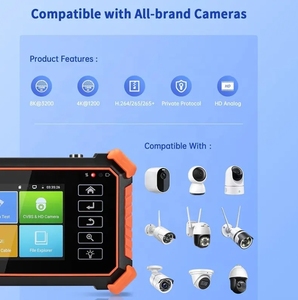 Probador de cámara CCTV Ptz, prueba de cámara IP 4K 8K, pantalla táctil IPS de 4 pulgadas, salida DC12V, soporte POE, accesorios de probador IPC - Product Image 3
