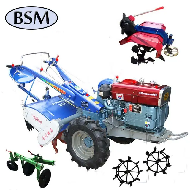 Multifunction New arrival 18hp farm walking tractor with crawler chassis