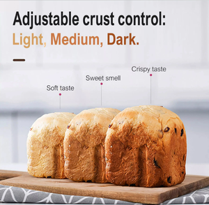 650-900g (1.5Lb, 2.0Lb): Automatic Household Bread Machine 13 Hours Delay Bake <strong>Timer</strong> 19 <strong>Programs</strong> Bread Making Machine - Product Image 6