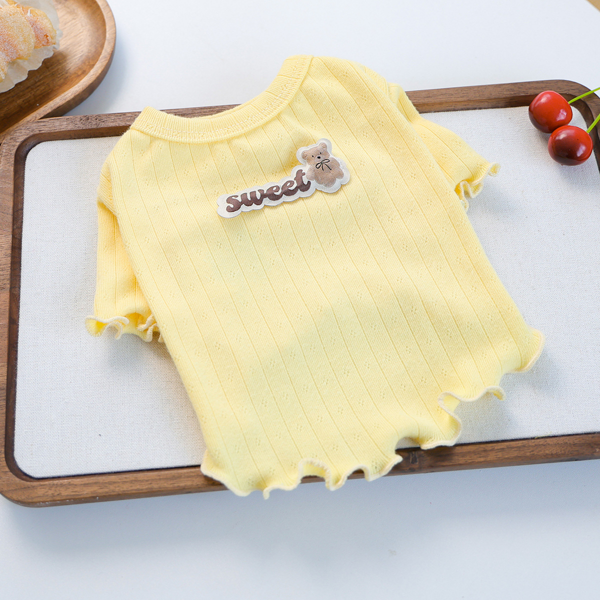 Suéter de punto Sweet Bear - Amarillo