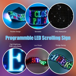 RGB flessibile schermo a led per il controllo di app smart scrolling usb led insegne board mini led advertising display ad app controllato schermo a led
