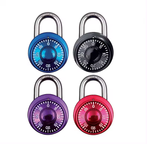 Gehärteter Schäkel Vorhänge schloss aus Zink legierung Ziffern nummer Codes chloss Sichere runde Studenten Zifferblatt Code Nummer Kombination Vorhänge schloss - Product Image 1
