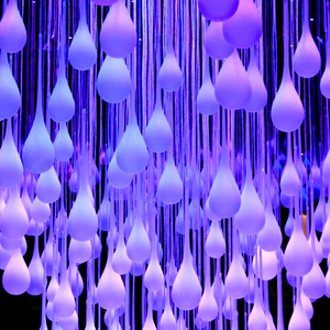 Event Stage Wasser tropfen Dynamische Programmierung Licht verlauf Benutzer definierte schillernde Kunst Installation LED 30 Wohnzimmer Kunststoff 80 E27 360 - Product Image 2