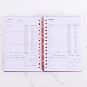 2024 Custom Colorful <strong>Printing</strong> Spiral Fitness Planner Gym Workout <strong>Log</strong> Diary Exercise <strong>Notebook</strong> - Product Image 6