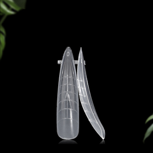 Logo Oem Stilettos Scuplted hızlı oluşturucu plastik tırnak çift formlar İpuçları tırnak akrilik jel uzatma çift formu tırnak İpuçları - Product Image 1
