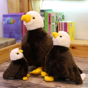 ตุ๊กตานกเหยี่ยวสีน้ำตาลดาวสีดำตุ๊กตาสัตว์ยัดนุ่นรูปนกอินทรีตุ๊กตามาสค็อตพร้อมโลโก้ของคุณดีไซน์ตามสั่ง - Product Image 6