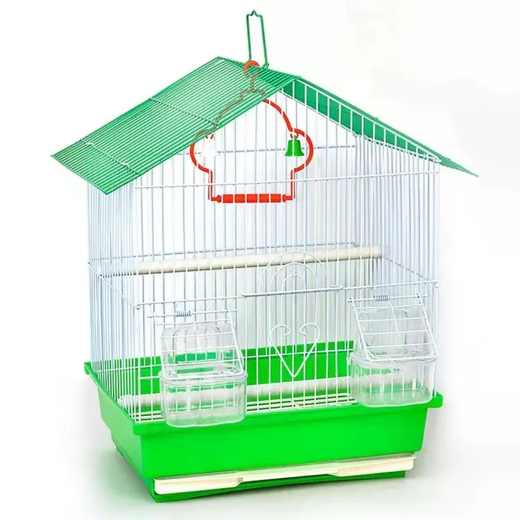 Декоративная железная мелкая Роскошная подвесная клетка для попугаев, сетка для разведения
