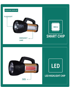 AT-X8 ngoài trời LED Torch ánh sáng Sạc Led đèn pin LED Săn Bắn cắm trại ánh sáng với chức năng USB - Product Image 6