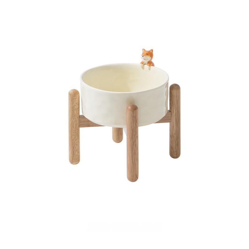 Dog+Single Bowl+Cross Holder