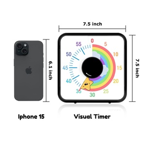 Pädagogischer 7,5-Zoll-mechanischer Countdown-Timer 60-minütiger visueller Timer für Klassen zimmer oder Küche - Product Image 5