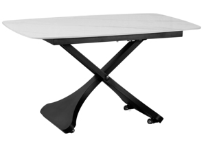 Muebles de comedor multifunción para el hogar, parte superior de cerámica de altura ajustable, mesa de comedor con patas recubiertas de polvo - Product Image 3