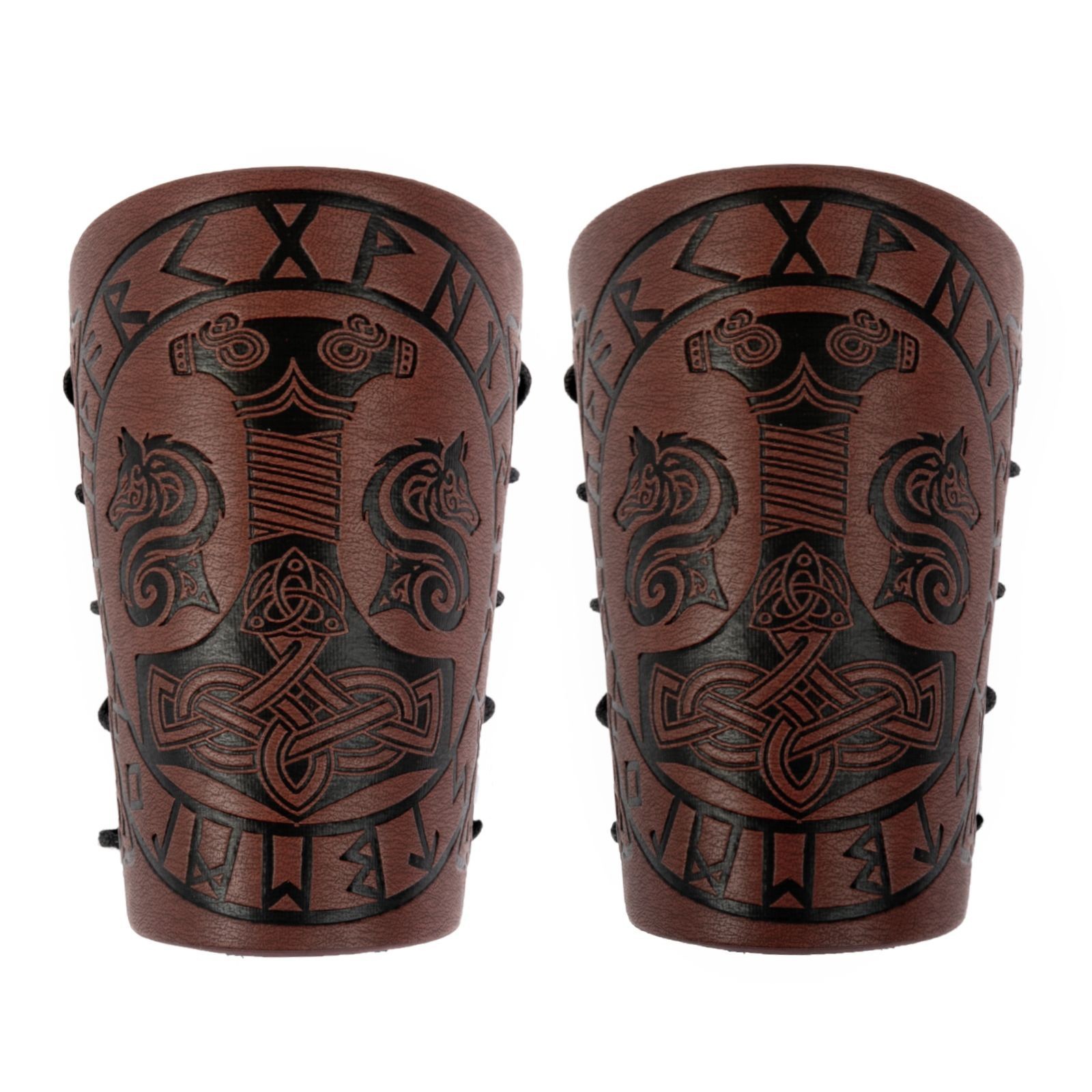 Paire de marteaux Thor marron