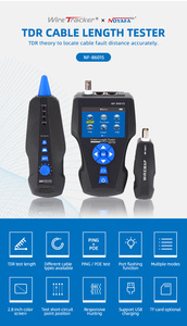 Probador de Cable Lan NF-8601S TDR, rastreador de Cable LCD multifuncional PING/POE, probador de longitud de Cable