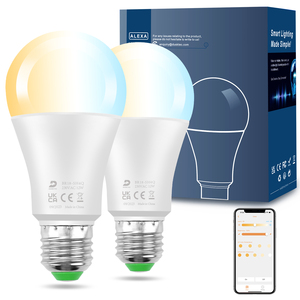 DUSKTEC 2pcs Manufacture Alexa CCT E27 Led Bulb Lowest Rate Multi Color Changing <strong>Lights</strong> Blue Tooth Led Bulb