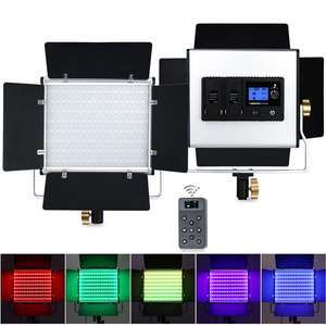 W480 RGB LED Video işığı fotoğraf kısılabilir düz panel dolgu lambası 2500-9500K canlı akış fotoğraf için stüdyo ışığı Panel AYDINLATMA - Product Image 6