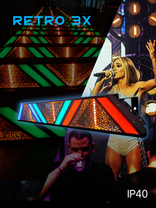 HiLtte IP40 Golden <strong>LED</strong> matrix Triangle Stage Event Light Retro Lights Dj Disco Light - Product Image 2