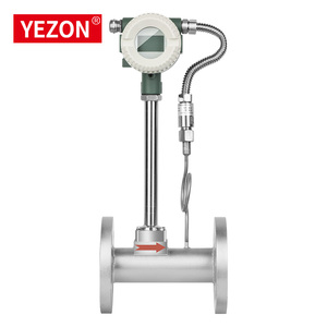 PL123 מקורבות דיגיטלי 304SS נירוסטה מד זרימת מערבולת גבוהה טמפרטורת פיצוי לחץ משולב Flowmeter מערבולת - Product Image 2