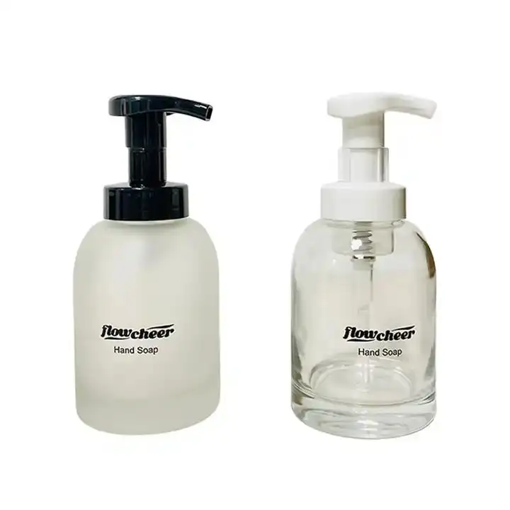 Hot sale foaming hand soap dispenser pump bottle glass