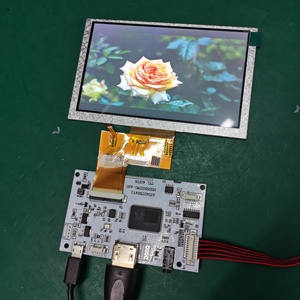 小型液晶显示器5英寸800*480 TTL 40针液晶显示器开放式框架显示器汽车液晶模块，带VGA HDM驱动板 - Product Image 2
