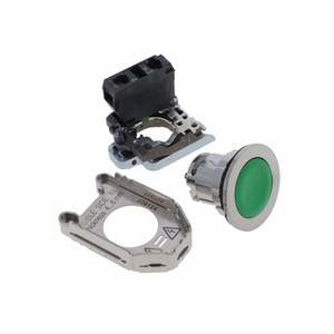 <strong>PCB</strong> Switches Accessory XB4FA31 Push Button Switch SPST-NO Off-On Standard Panel Mount Front XB4F-<strong>A31</strong> Round Button Flush Green - Product Image 1