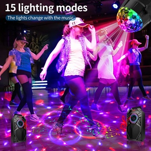 Sound Activated RGB Beam <strong>Dmx</strong> 7 Modes Disco Ball Lights Usb Disco Light Beam Strobe <strong>Led</strong> Stage Lights for Room Decor Dance Parties - Product Image 4