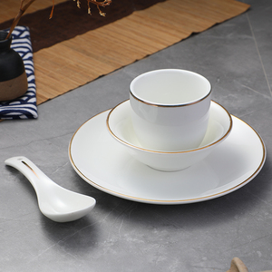 Tableware Set European Style Modern Restaurant Wedding Plates Sets Dinnerware <strong>Ceramic</strong> Tableware Set Wit - Product Image 2