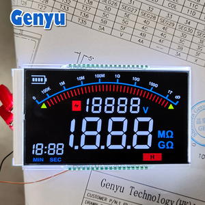 OEM e ODM LCD Factory TN VA schermo LCD monocromatico nero BTN modulo Display LCD personalizzato Display a 8 cifre a 7 segmenti - Product Image 2
